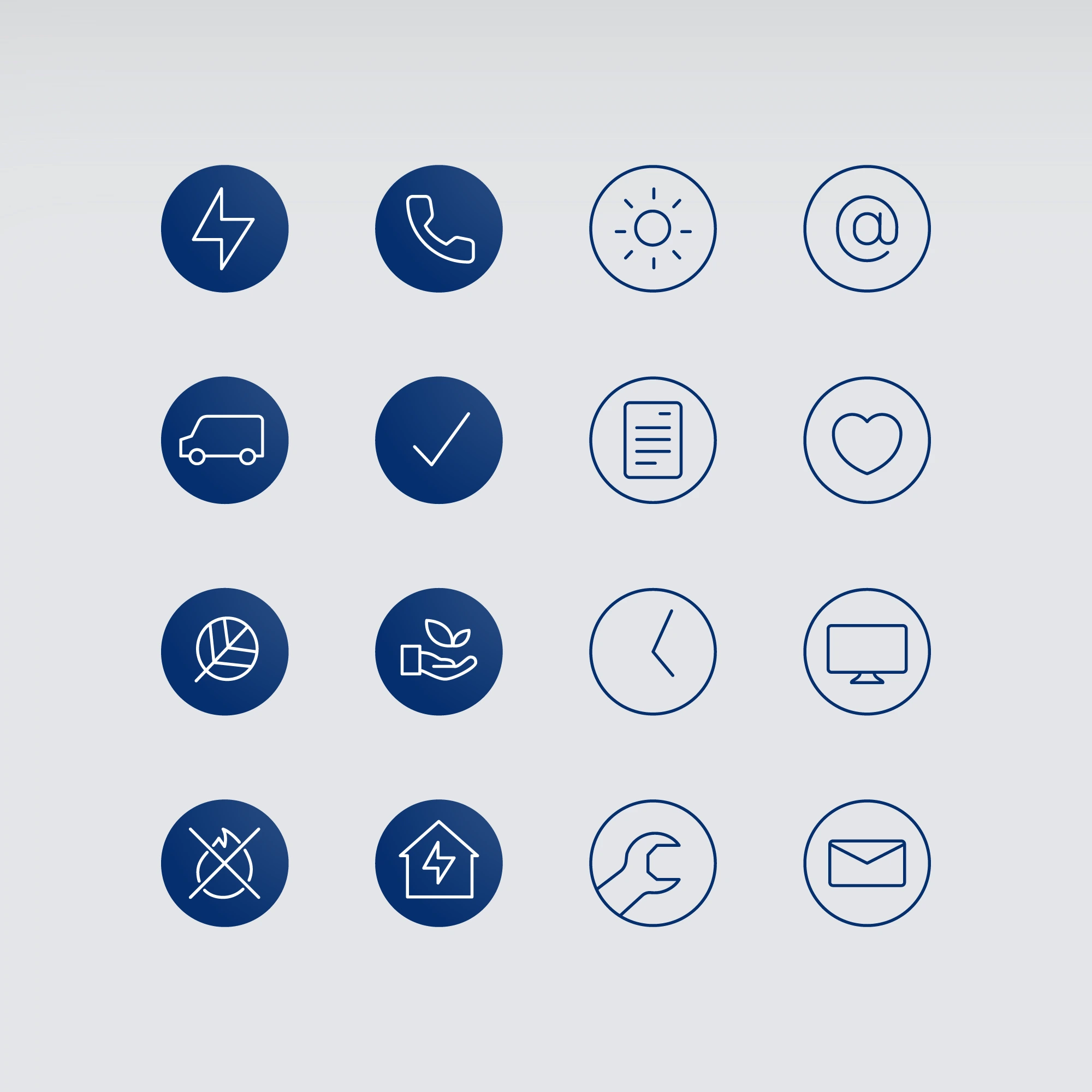 Iconography design for a Guernsey electricity provider